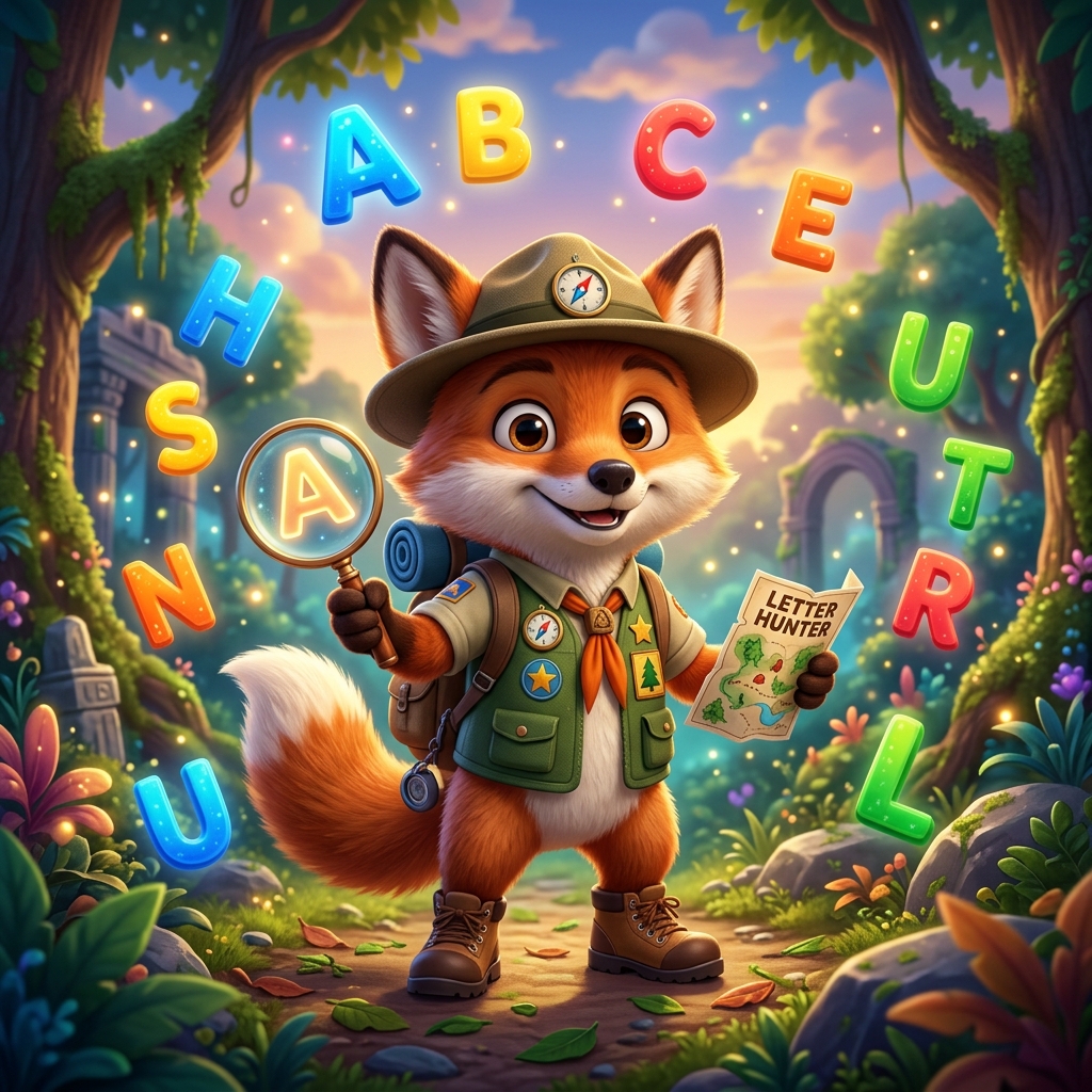 Letter Hunter Mascot