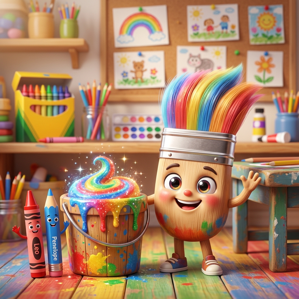 Word Coloring Mascot